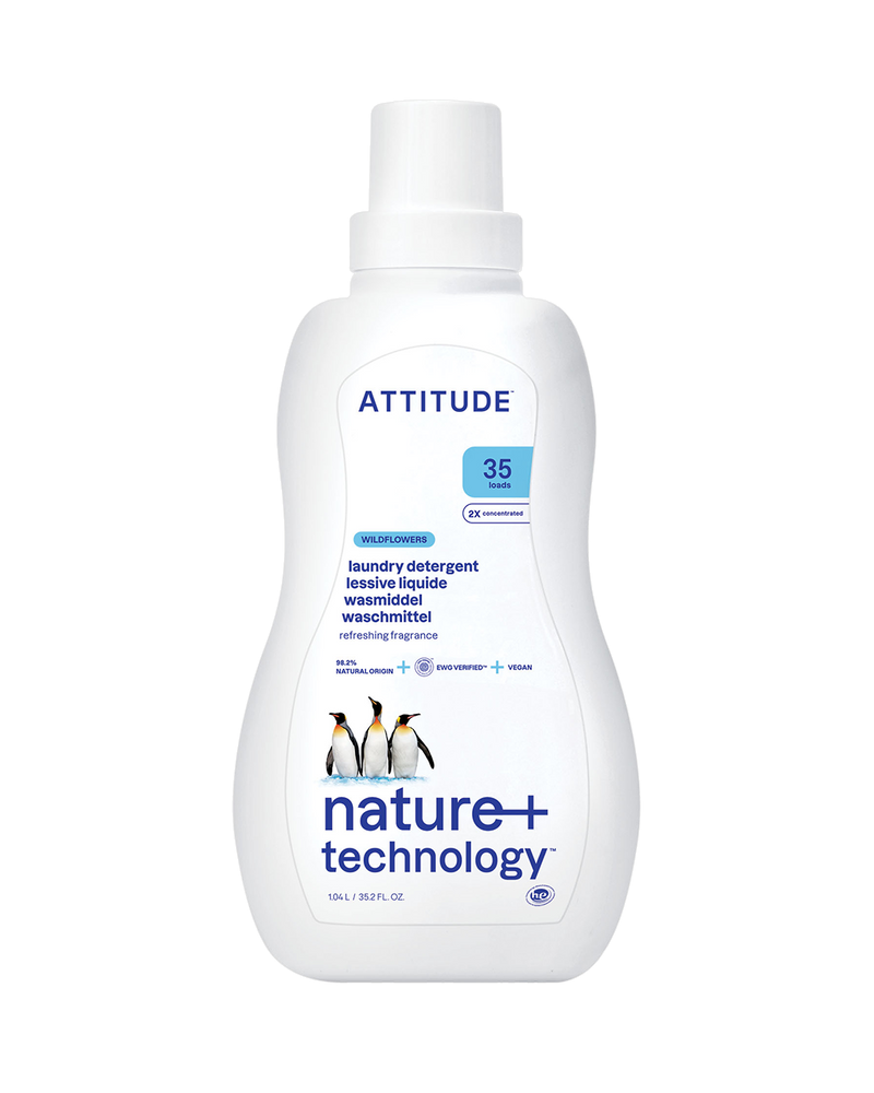 Nestemäinen pyykinpesuaine, wild flower, Attitude, 1,05 l