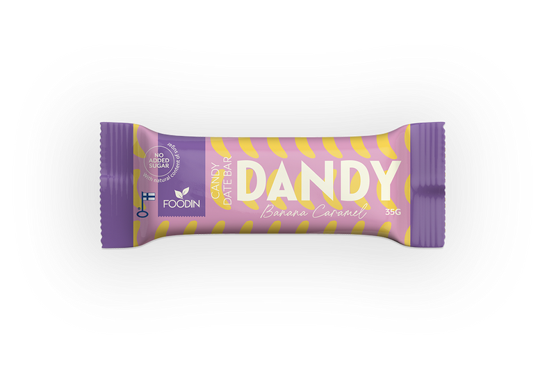 Dandy Candy Date Bar, Banana Caramel, Foodin, 35 g