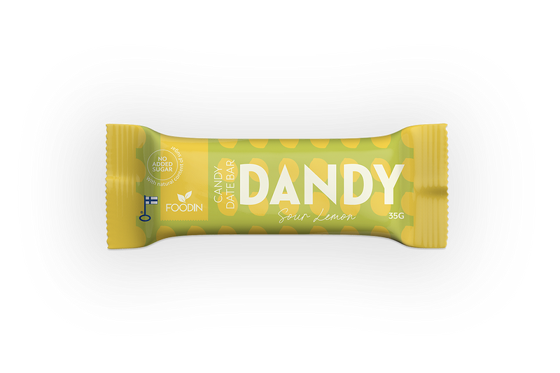 Dandy Candy Date Bar, Sour Lemon, Foodin, 35 g