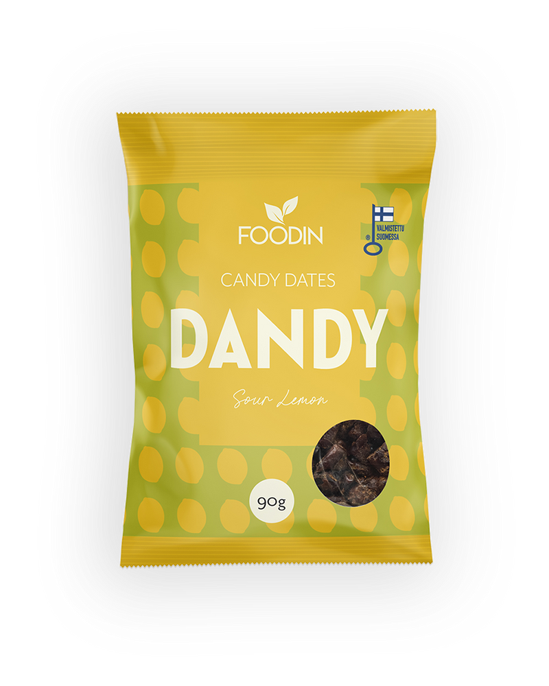 Dandy Candy Dates, Sour Lemon, Foodin, 90 g
