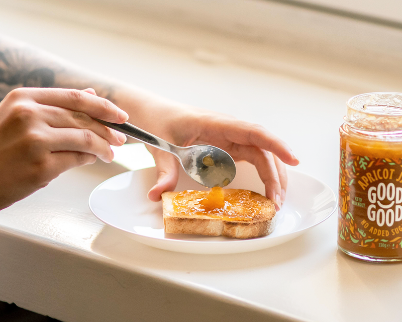 Aprikoosihillo, keto, Good Good, 330 g,