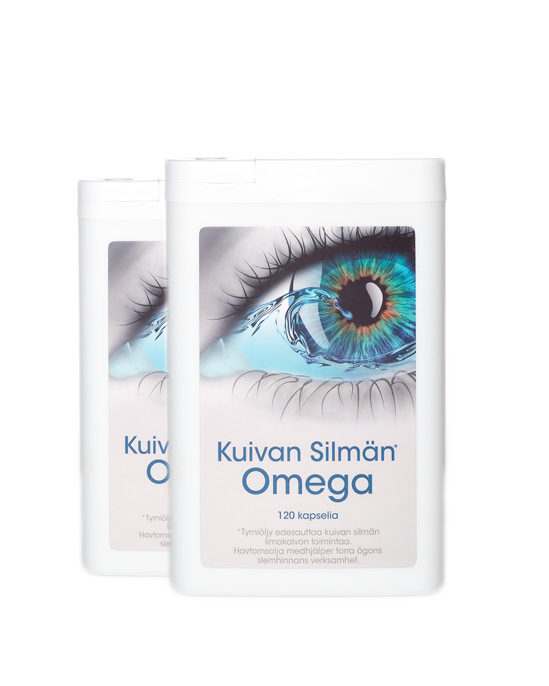Kuivan Silmän Omega, tuplapakkaus, 2x120 kapselia