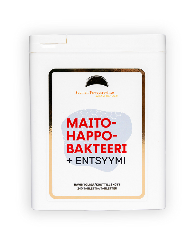 Maitohappobakteeri+Entsyymi, 240 tablettia