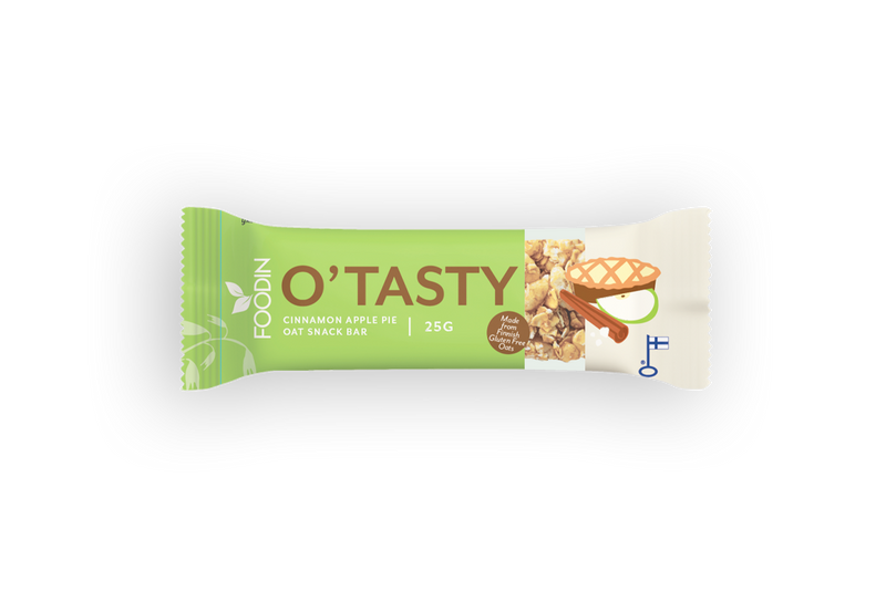 O`Tasty Oat Bar Cinnamon Apple Pie, kauragranolapatukka, Foodin, 25 g