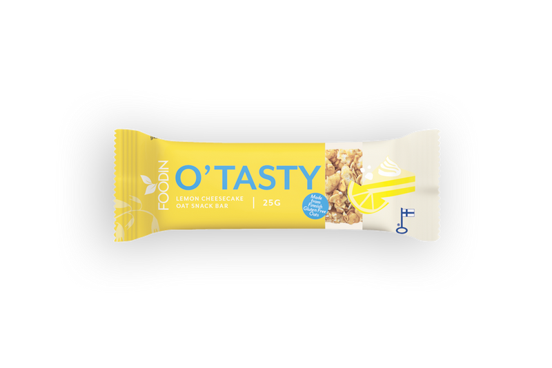 O`Tasty Oat Bar Lemon Cheesecake, kauragranolapatukka, Foodin, 25 g