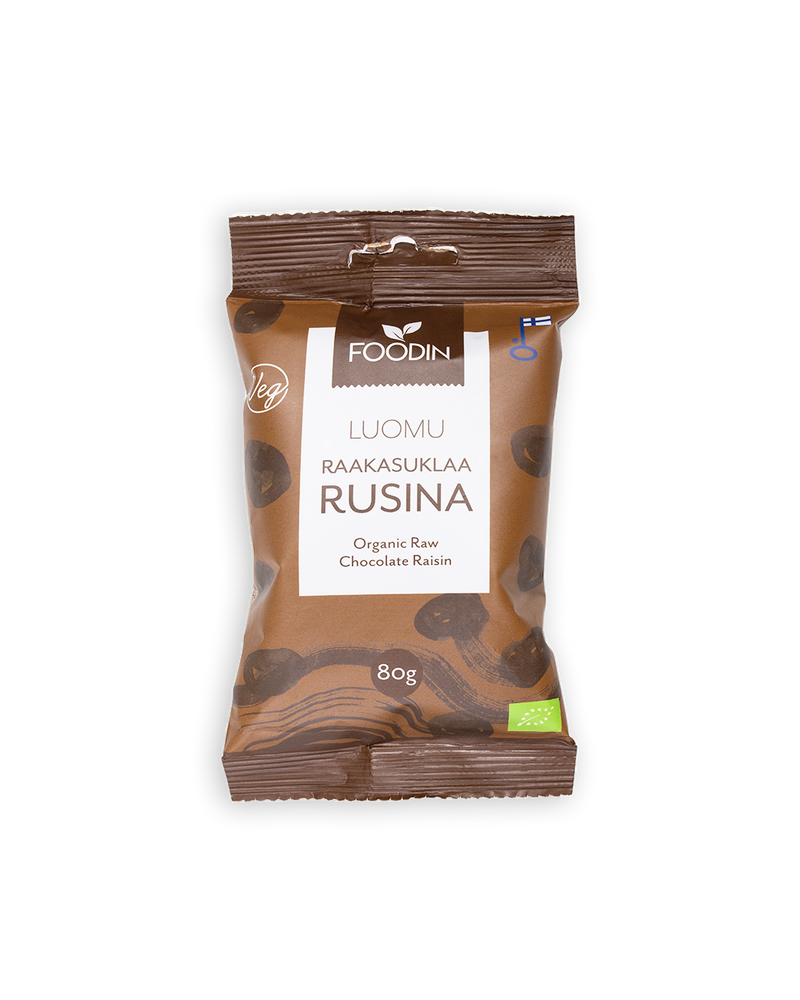 Raakasuklaarusina, luomu, Foodin, 80 g