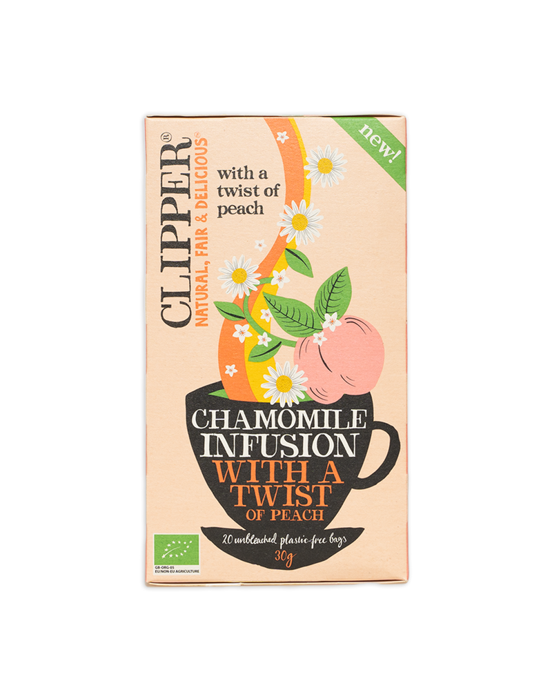 Clipper, Kamomilla-persikkayrttitee, 20 pss