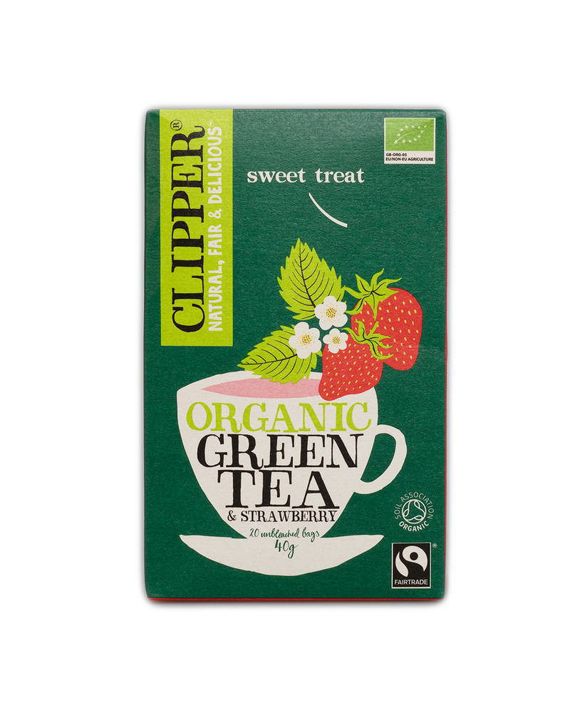 Clipper, Vihreä tee, mansikka, 20 pss