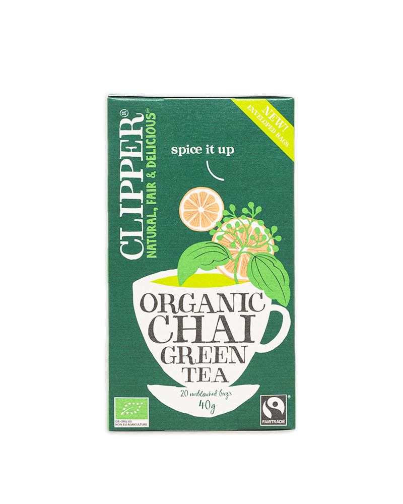 Clipper, Vihreä tee, chai, 20 pss