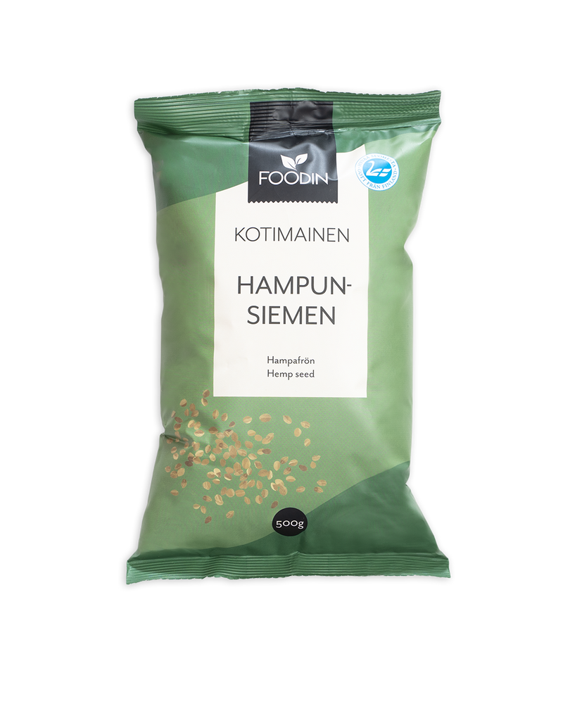Kotimainen hampunsiemen, Foodin, 500 g