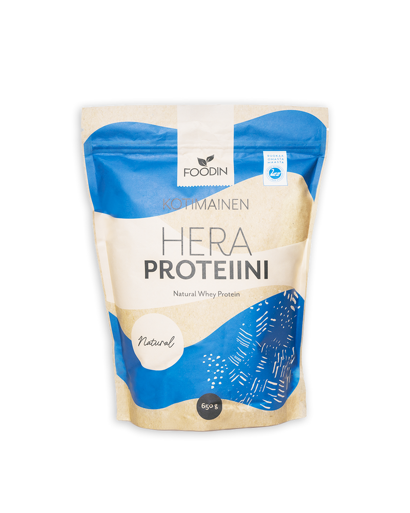 Kotimainen Heraproteiini, maustamaton, Foodin, 650 g