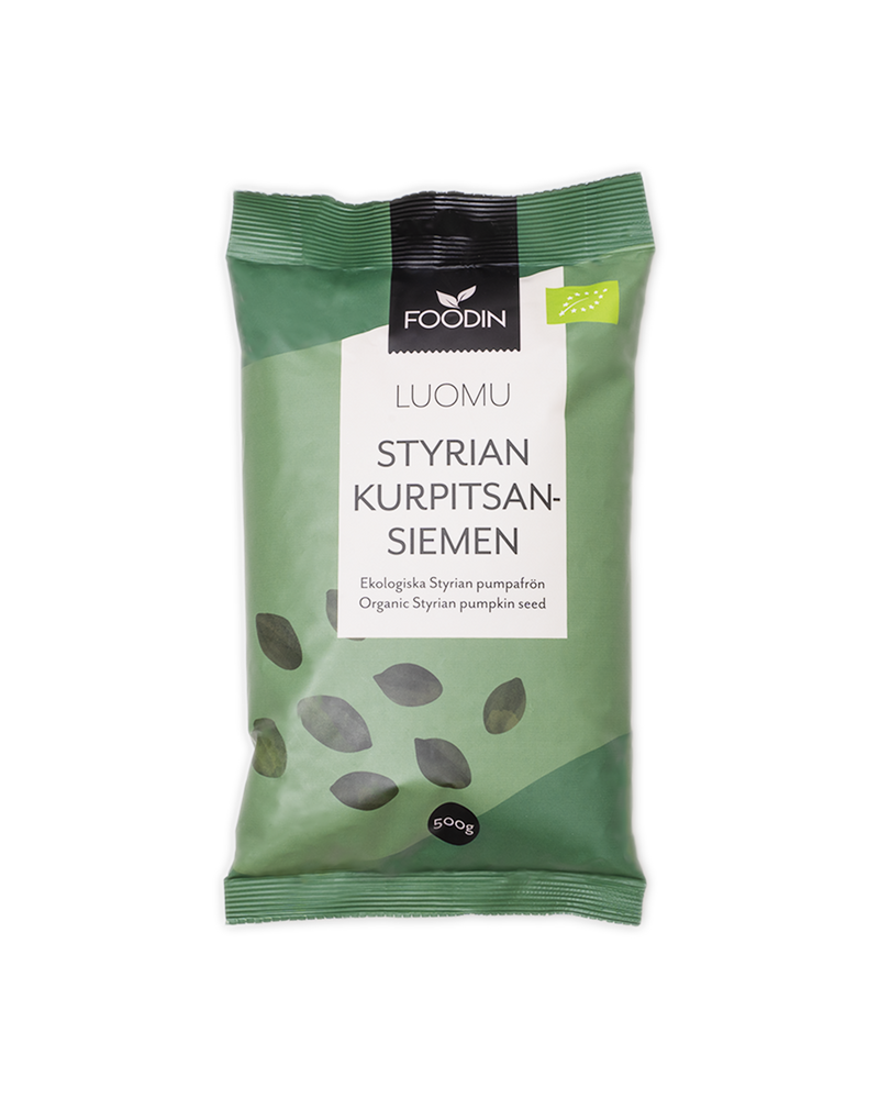 Kurpitsansiemen, Styrian, luomu, Foodin, 500 g