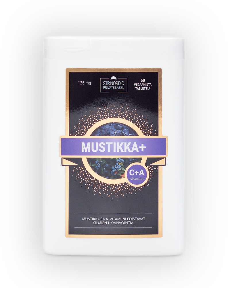Mustikka+, 125 mg, 60 tablettia